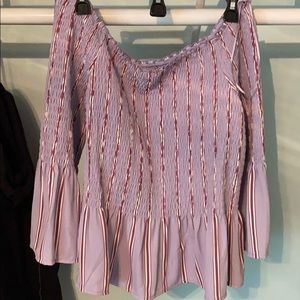 Gorgeous Lavender Off the Shoulder Top